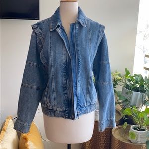 Vintage style acid wash jacket
